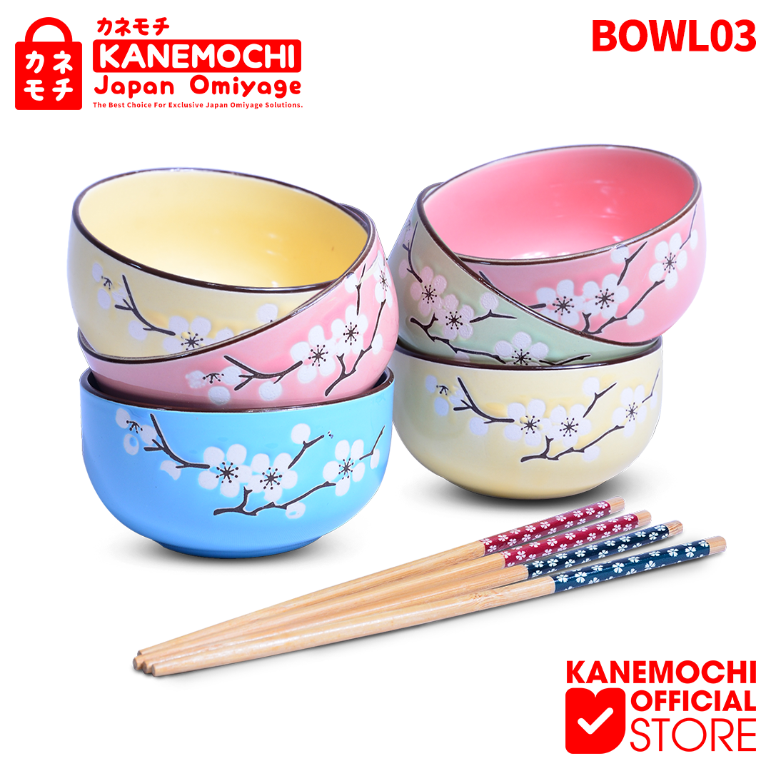 Varian ISI 6 PCS dari KANEMOCHI BOWL - KANEMOCHI MANGKUK KERAMIK KHAS JE...