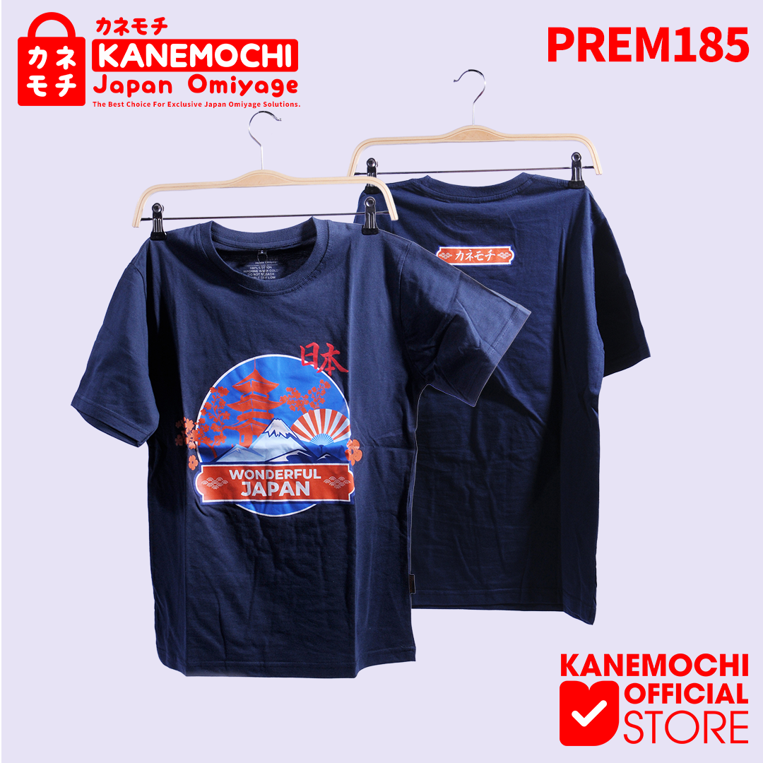 Varian KAOS PREMIUM WONDERFUL JAPAN ( NAVY ) dari KANEMOCHI T-SHIRT - KANEMOCHI KAOS PREMIUM MOTIF W...