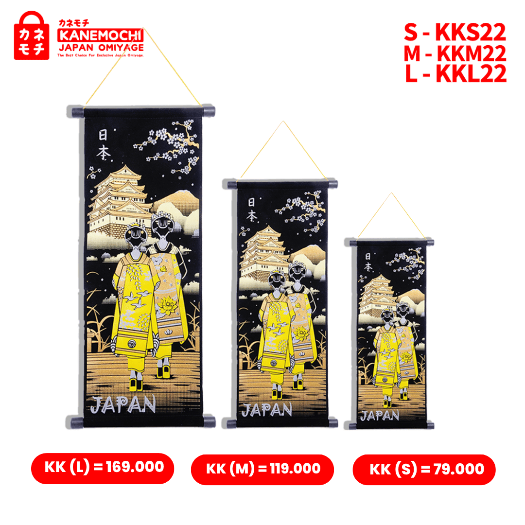 Varian GOLD GEISHA & OSAKA CASTLE JAPAN L  dari Kakejiku Gold Signature GOLD GEISHA & OSAKA CASTLE...