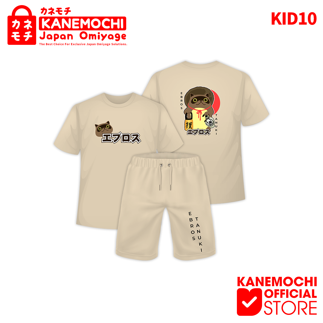 Varian KAOS KIDS TANUKI JAPAN = L dari KANEMOCHI KIDS T-SHIRT - KANEMOCHI KAOS ANAK MOTIF...
