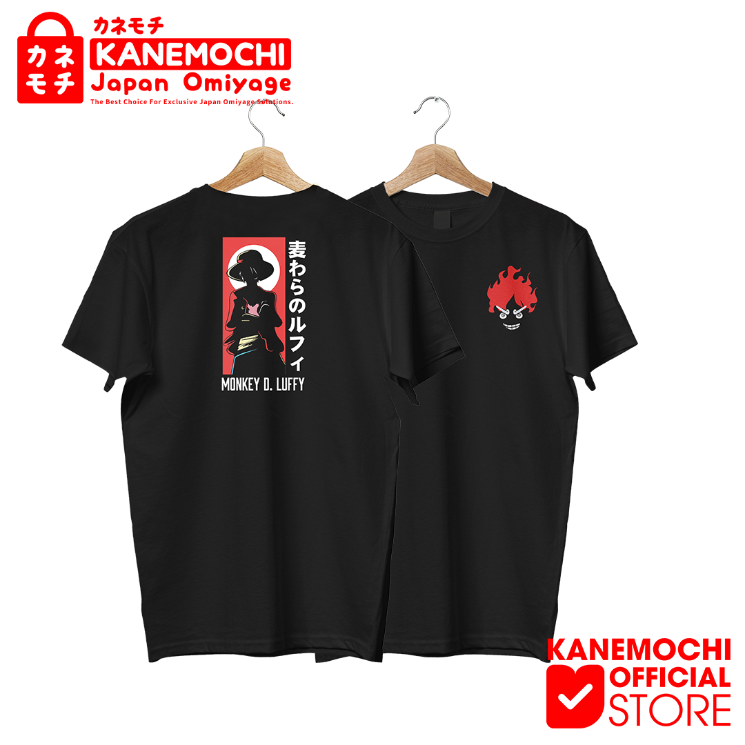 Varian DTF MONKEY D LUFFY ONE PIECE = XL dari KANEMOCHI T-SHIRT - KANEMOCHI KAOS JAPAN LUXURY MO...