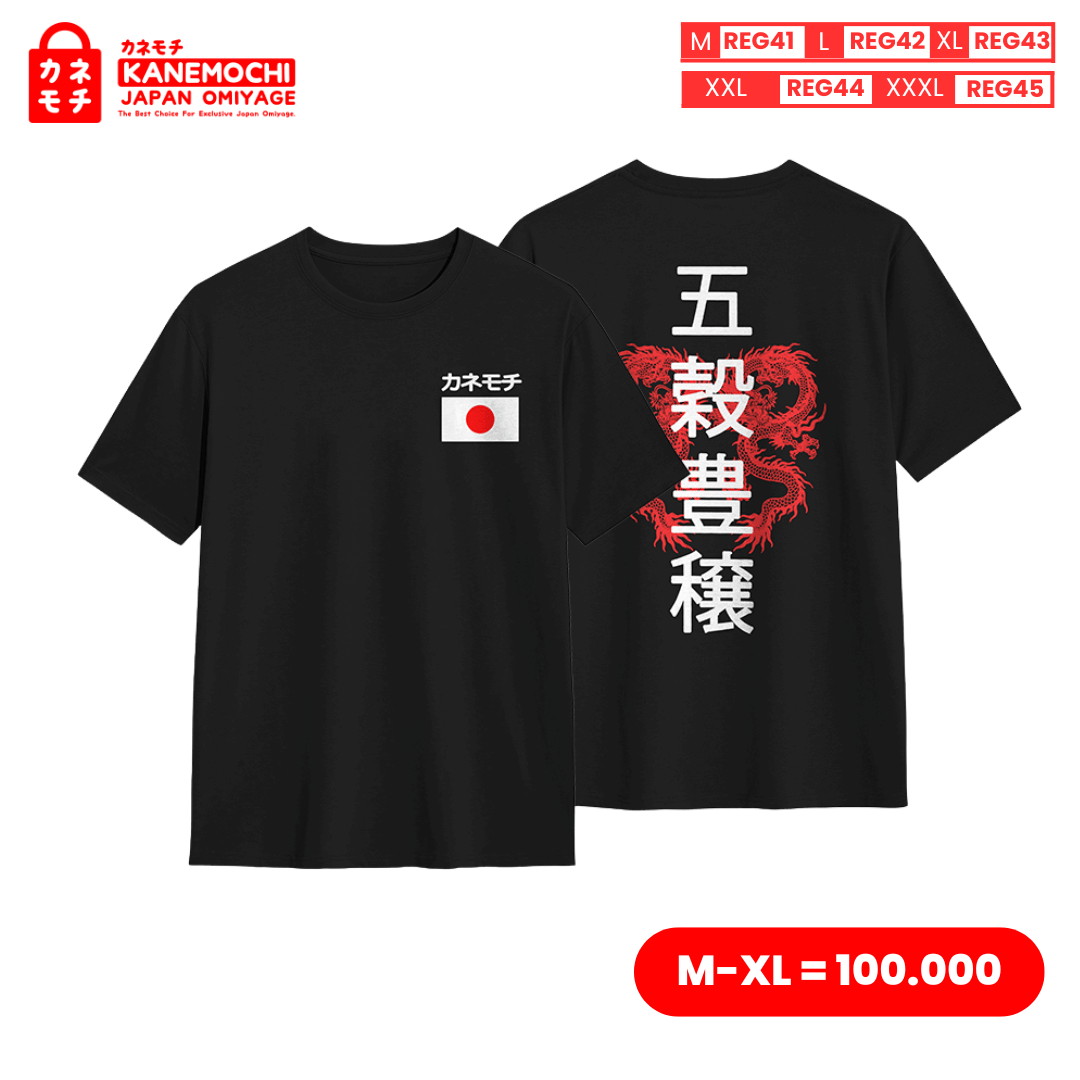 Varian KAOS HITAM GOKOKU HOUJOU = M dari JAPANESE SIGNATURE TEE ONYX EDITION MOTIF GOKOKU H...
