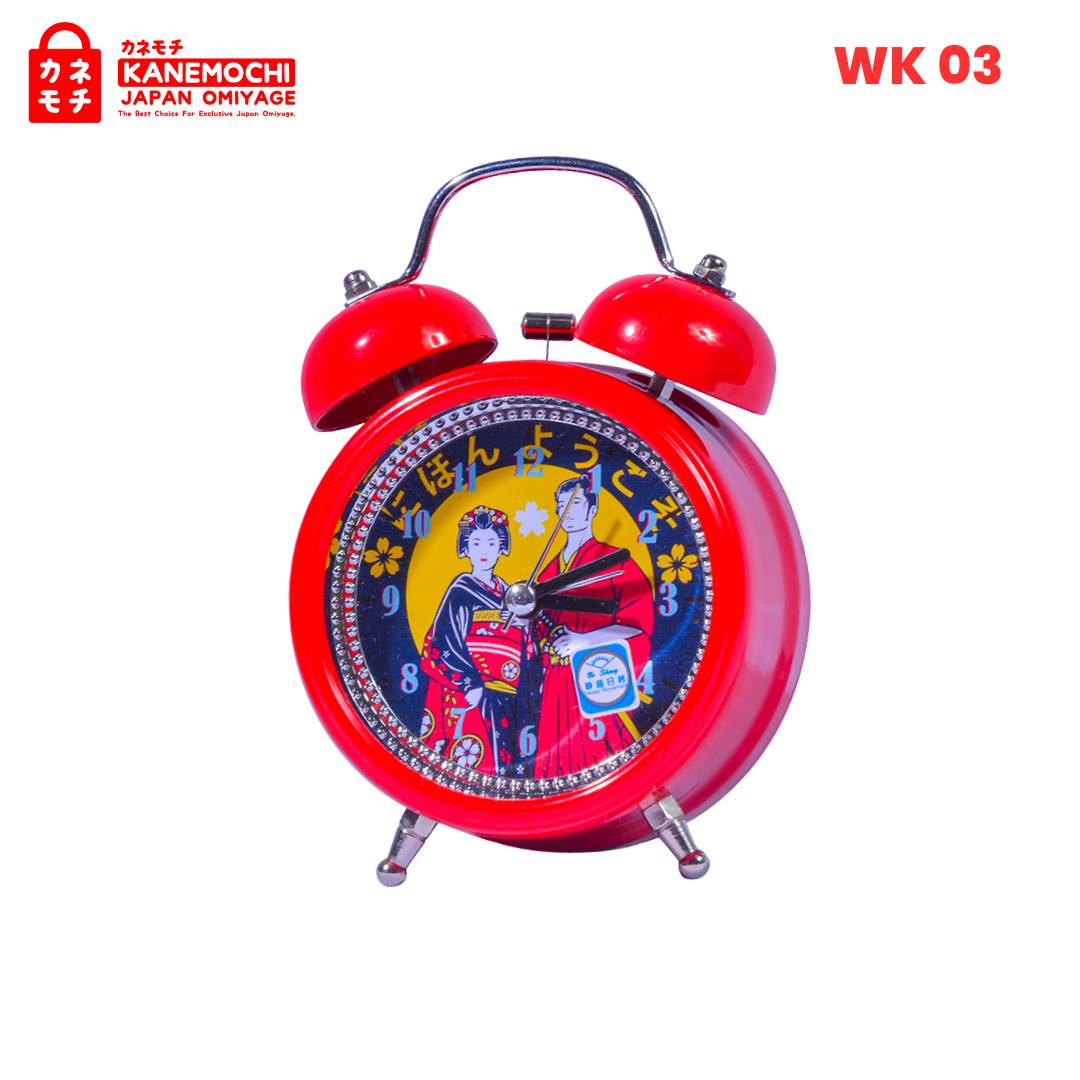 Varian WEKER RED dari Japanese Heritage Alarm Clock | Jam Weker Motif Je...