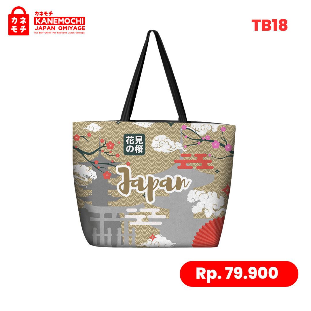 Varian JAPAN HANAMI dari Harajuku Casual Totebag Collection | Tote Bag Kanv...