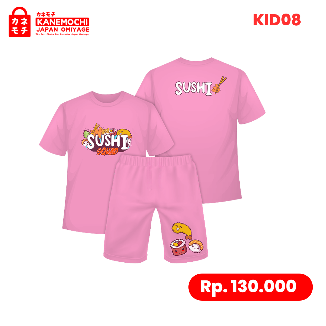 Varian KAOS KIDS KITSUNE JAPAN = M dari Premium Japanese Kidswear Collection Size 2-3 Tahu...
