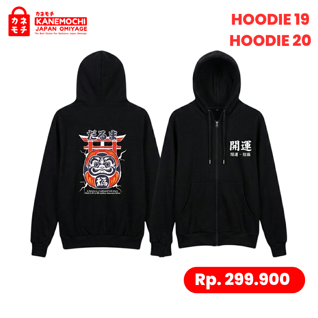 Varian HITAM dari Tokyo Streetwear Zip Hoodie TOKYO JAPAN ALLSIZE &...