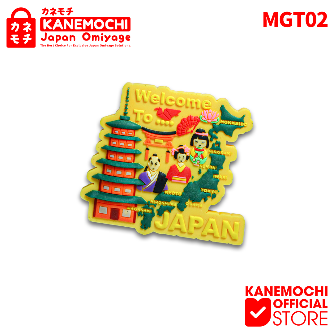 Varian 02 KUNING WELCOME TO dari KANEMOCHI MAGNET RUBBER JAPAN 3D - KANEMOCHI MAGNE...