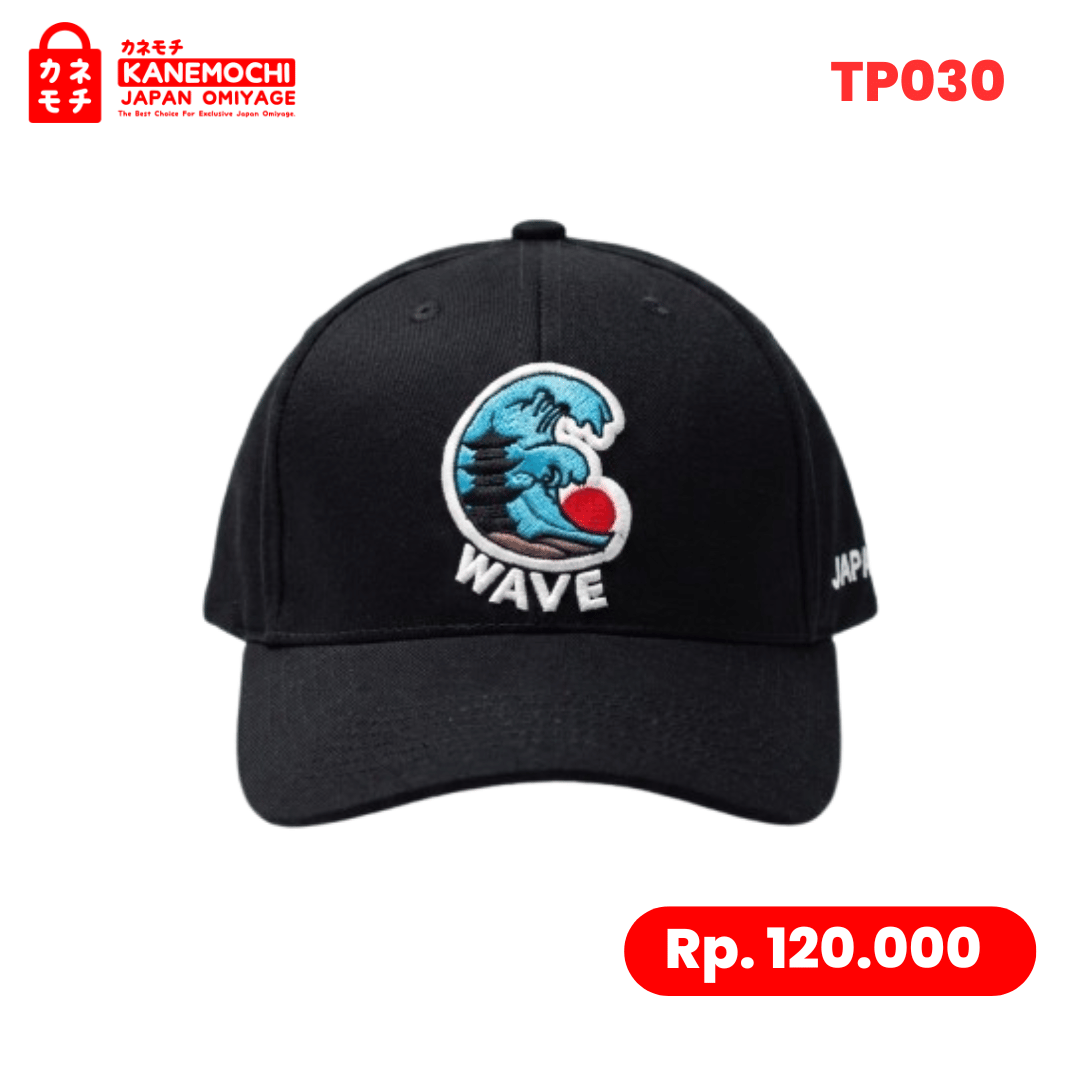 Varian NAMI BLACK dari Premium Tokyo Streetwear Cap | Topi Streetwear Jep...