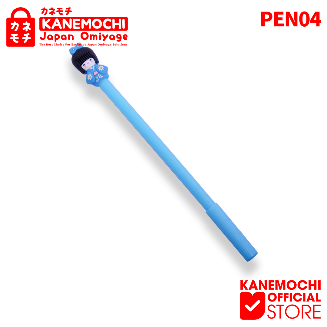 Varian GEISHA BIRU dari KANEMOCHI PEN / PULPEN GEISHA - PULPEN MOTIF GEISH...