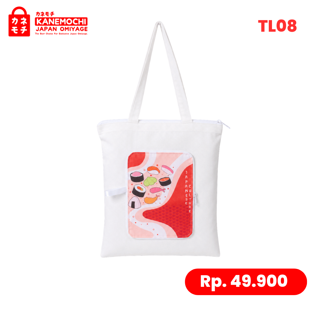 Varian JAPANESE CUISINE (TL008) - SEDANG dari Japanese Smart Fold Bag | Tas Belanja Lipat Motif...