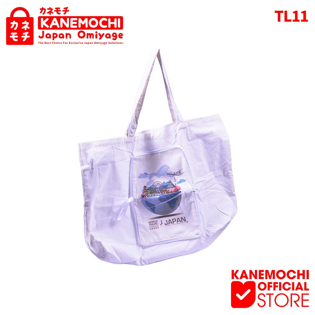 Varian TRAVEL TO JAPAN (TL011) dari KANEMOCHI BAG / TAS LIPAT KANVAS SERBAGUNA MOTIF J...