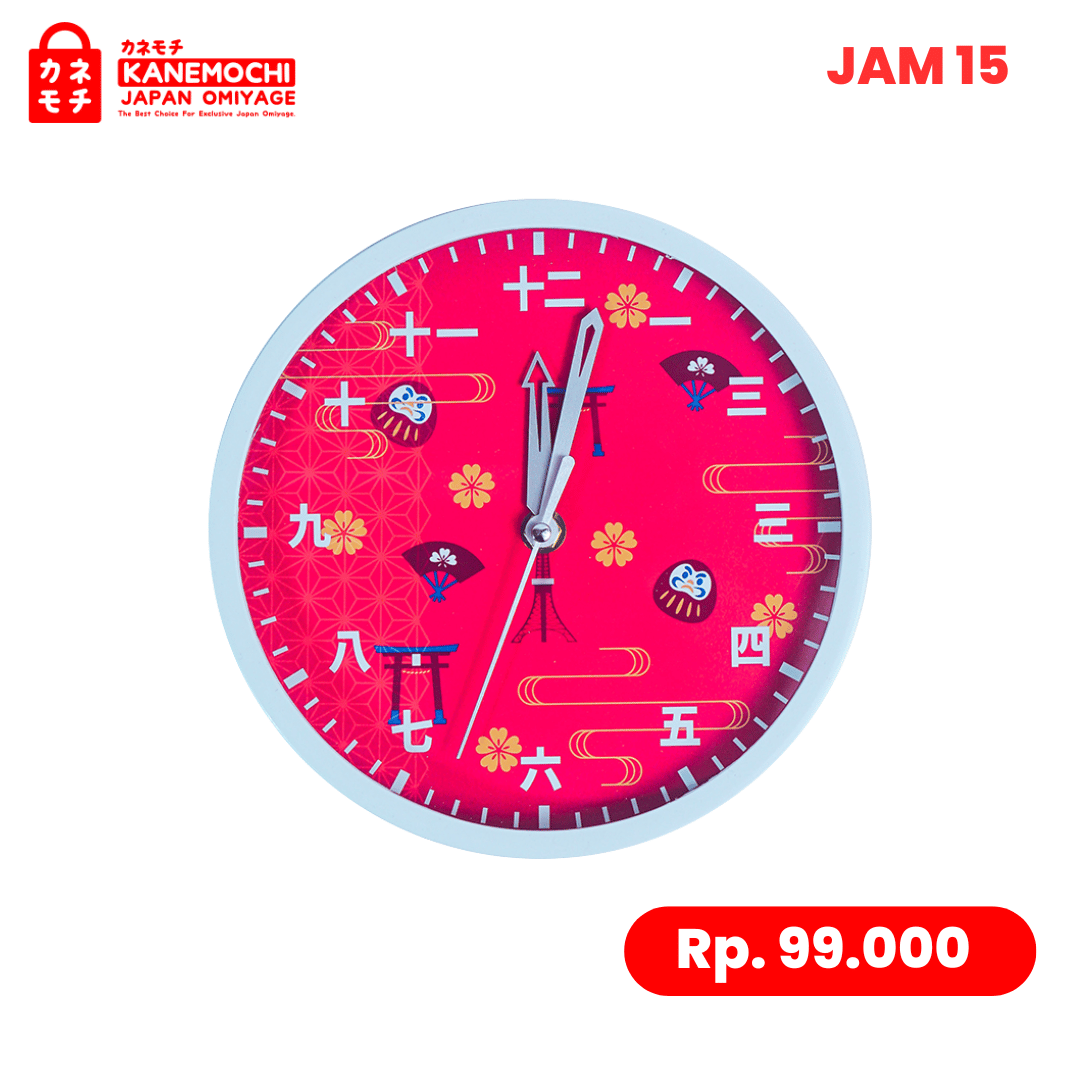 Varian DARUMA (JAM15) dari Japanese Heritage Wall Clock | Jam Dinding Kanji J...