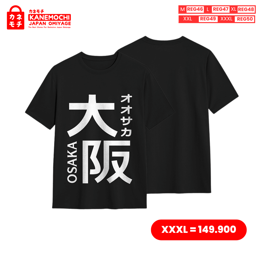 Varian KAOS HITAM OSAKA = XXXL dari JAPANESE SIGNATURE ONYX EDITION - KAOS KAOS HITAM...
