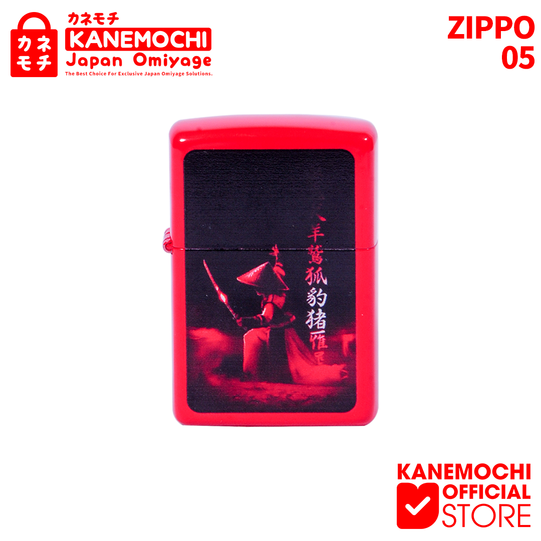 Varian KOREK API ZIPPO-05 dari KANEMOCHI JAPAN - KANEMOCHI MOTIF JAPAN STAINLESS...