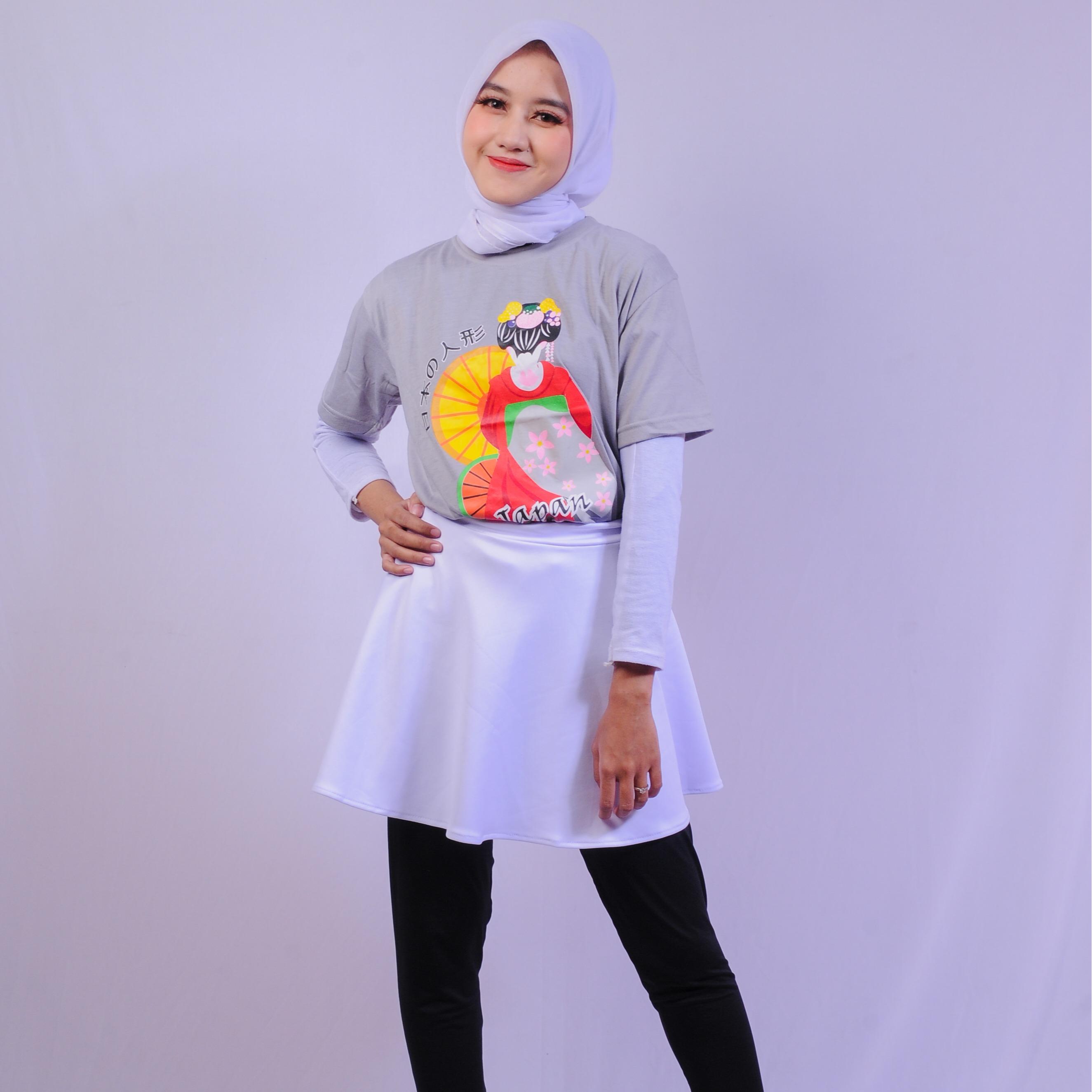 Varian KAOS CHARCOAL-01C GEISHA dari KANEMOCHI T-SHIRT - KAOS REGULER MOTIF JAPAN - KAO...