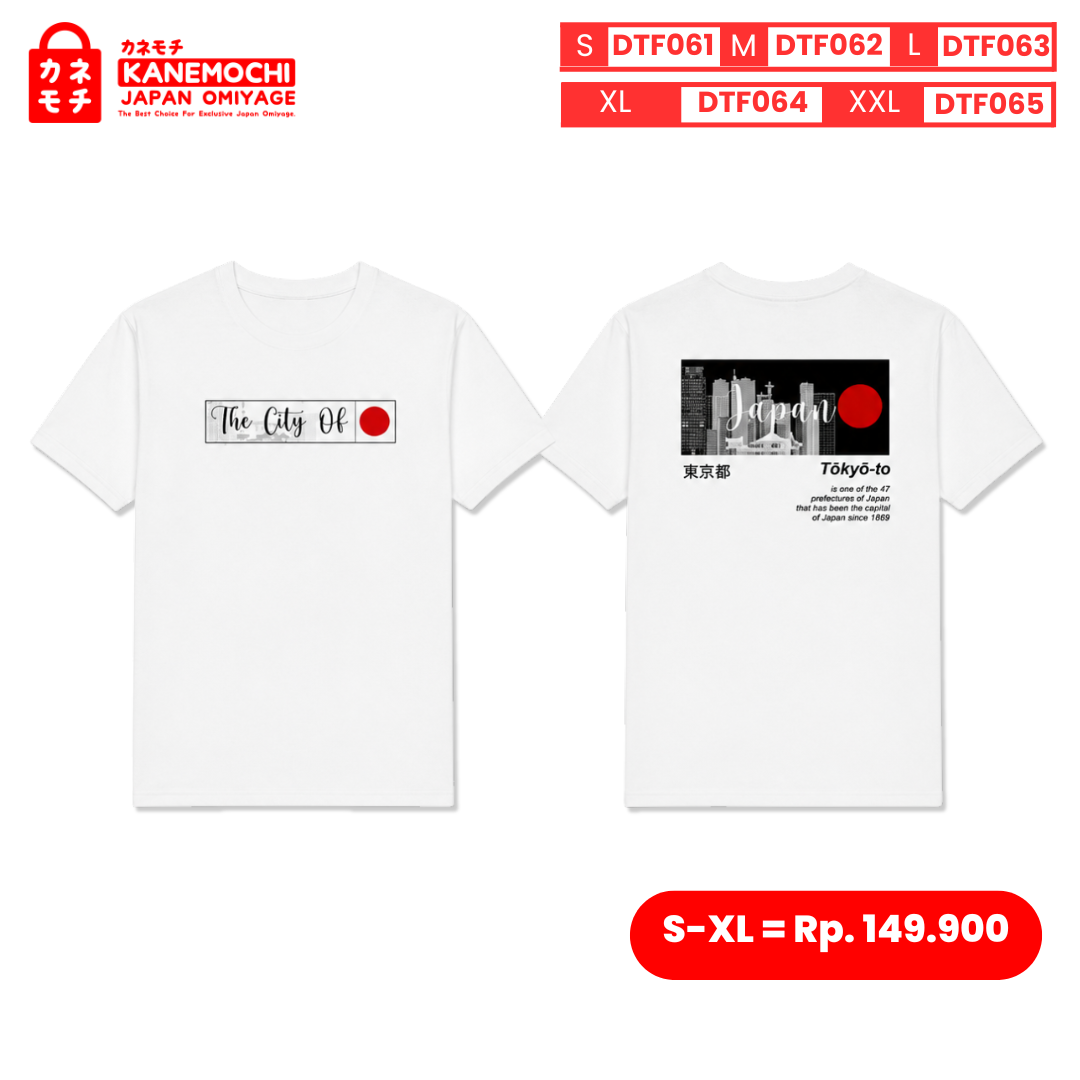 Varian DTF TOKYO CITY (WHITE)= XL dari IMPERIAL COLLECTION TEE TOKYO CITY JAPAN (WHITE) 3...