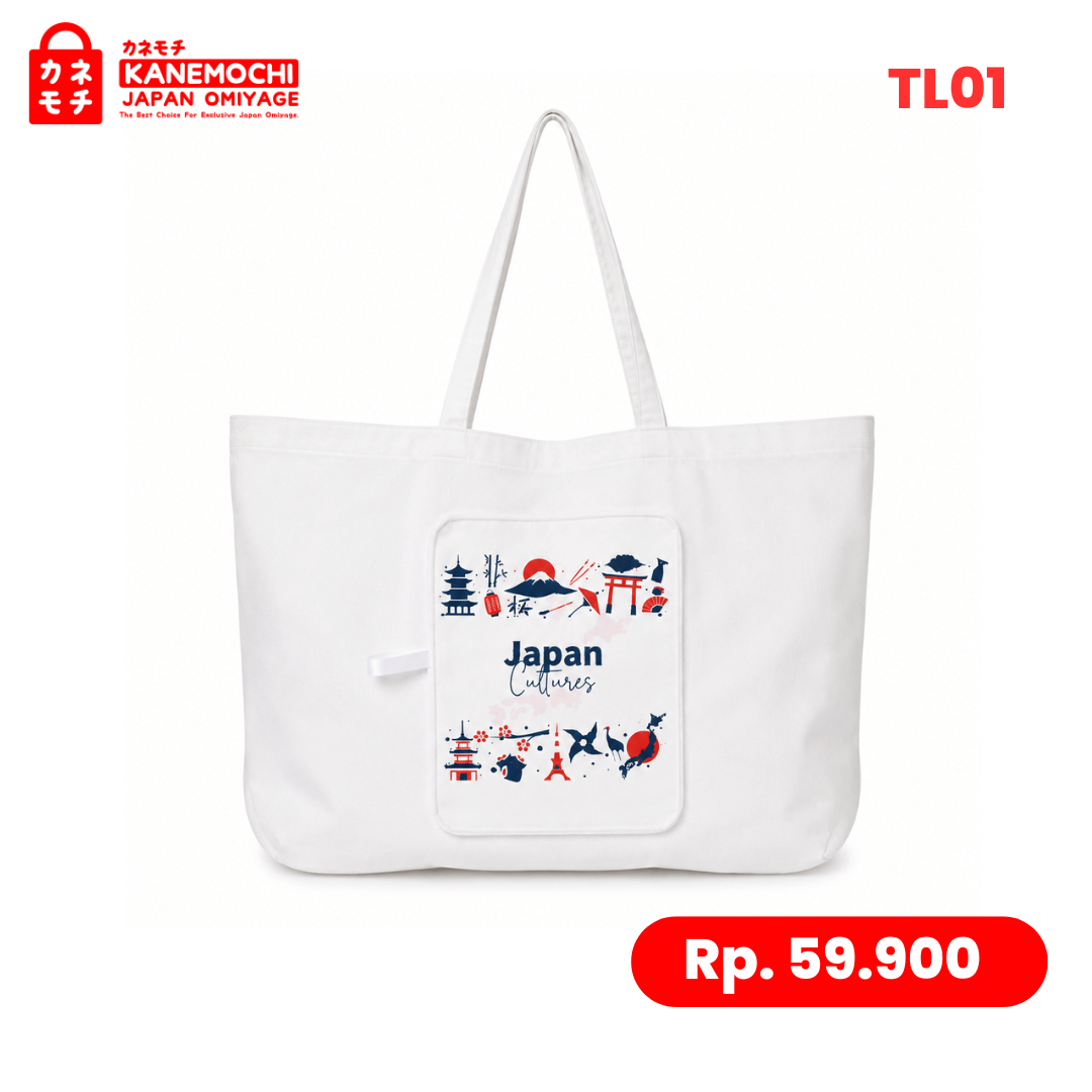 Varian JAPAN CULTURE (TL001) dari Japanese Smart Fold Bag | Tas Belanja Lipat Motif...