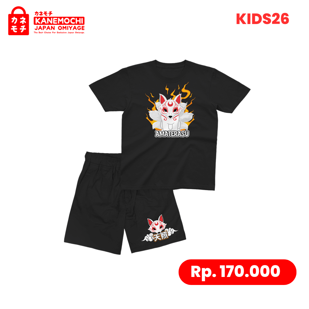 Varian KAOS KIDS AMETERASU = XXXL dari Premium Japanese Kidswear Collection Size 10-12 Ta...