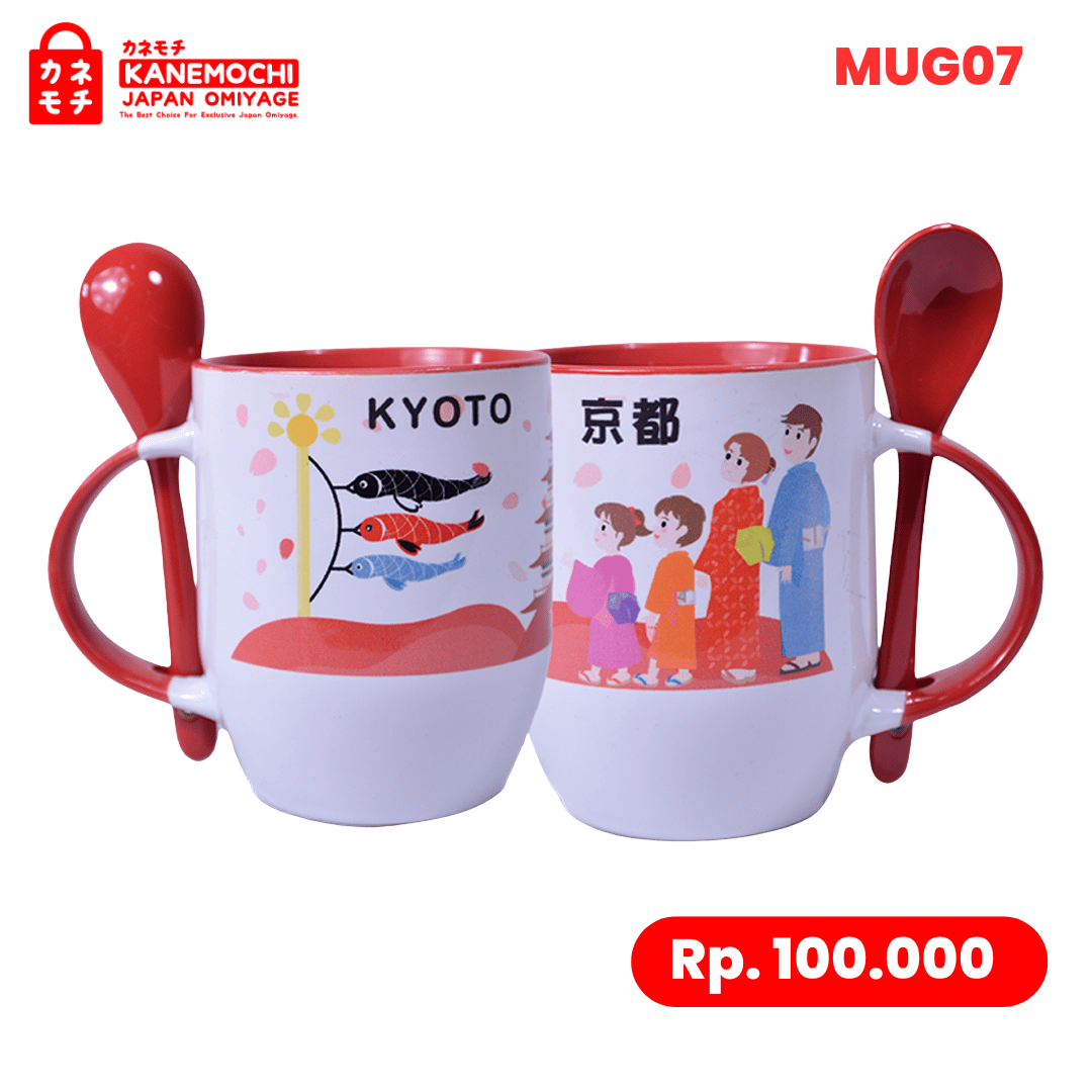 Varian KYOTO dari Kyoto Tea Ceremony Mug | Mug Keramik Set Sendok |...