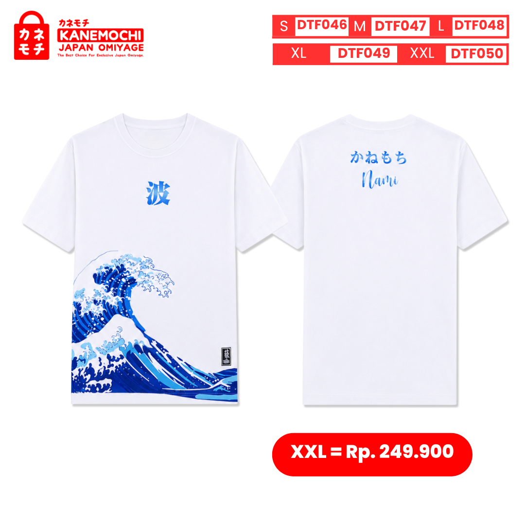 Varian DTF NAMI JAPAN = XXL dari LEGACY COLLECTION TEE NAMI JAPAN (WHITE) - ALLSIZE...