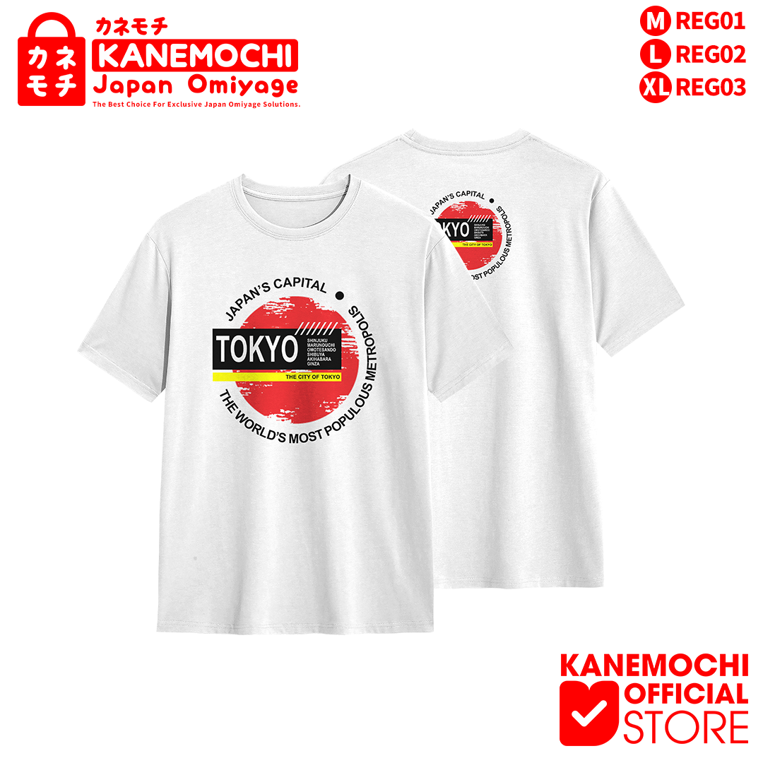 Varian KAOS PUTIH JAPAN CAPITAL = M dari KANEMOCHI T-SHIRT - KANEMOCHI KAOS PUTIH UNISEX MO...