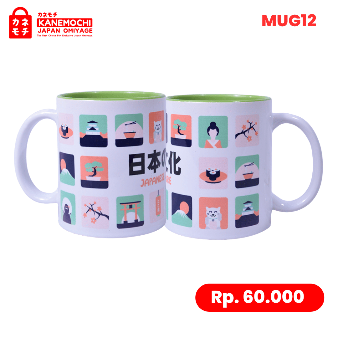 Varian JAPAN BUNKA dari Japanese Heritage Mug | Gelas Keramik Jepang | Can...