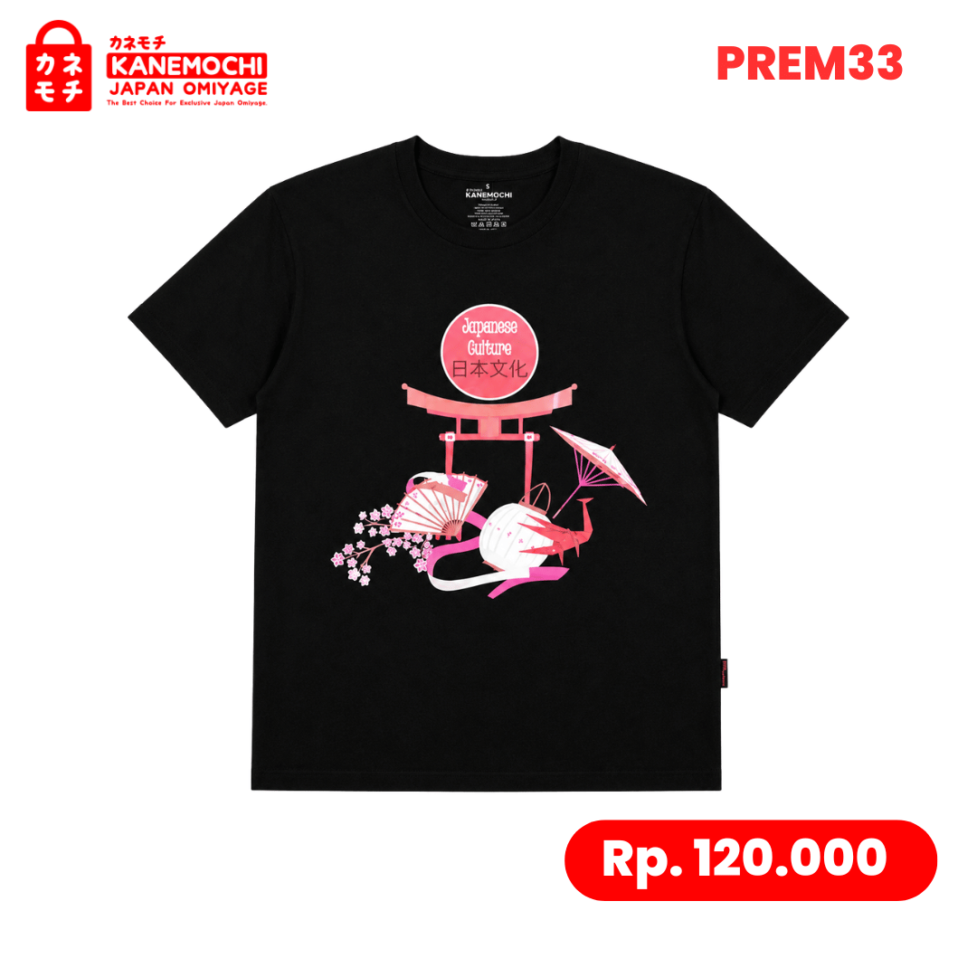 Varian KAOS PREMIUM JAPAN CULTURE (BLACK dari PRESTIGE COLLECTION TEE OBSIDIAN EDITION (BLACK) -...