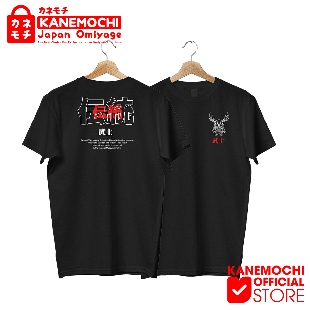 Varian DTF SAMURAI WARRIOR (BLACK) = L dari KANEMOCHI T-SHIRT - KANEMOCHI KAOS JAPAN LUXURY SA...