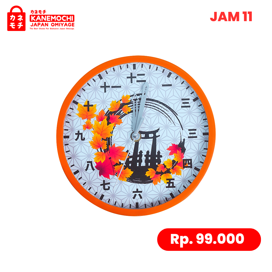 Varian MOMIJI (JAM11) dari Japanese Heritage Wall Clock | Jam Dinding Kanji J...