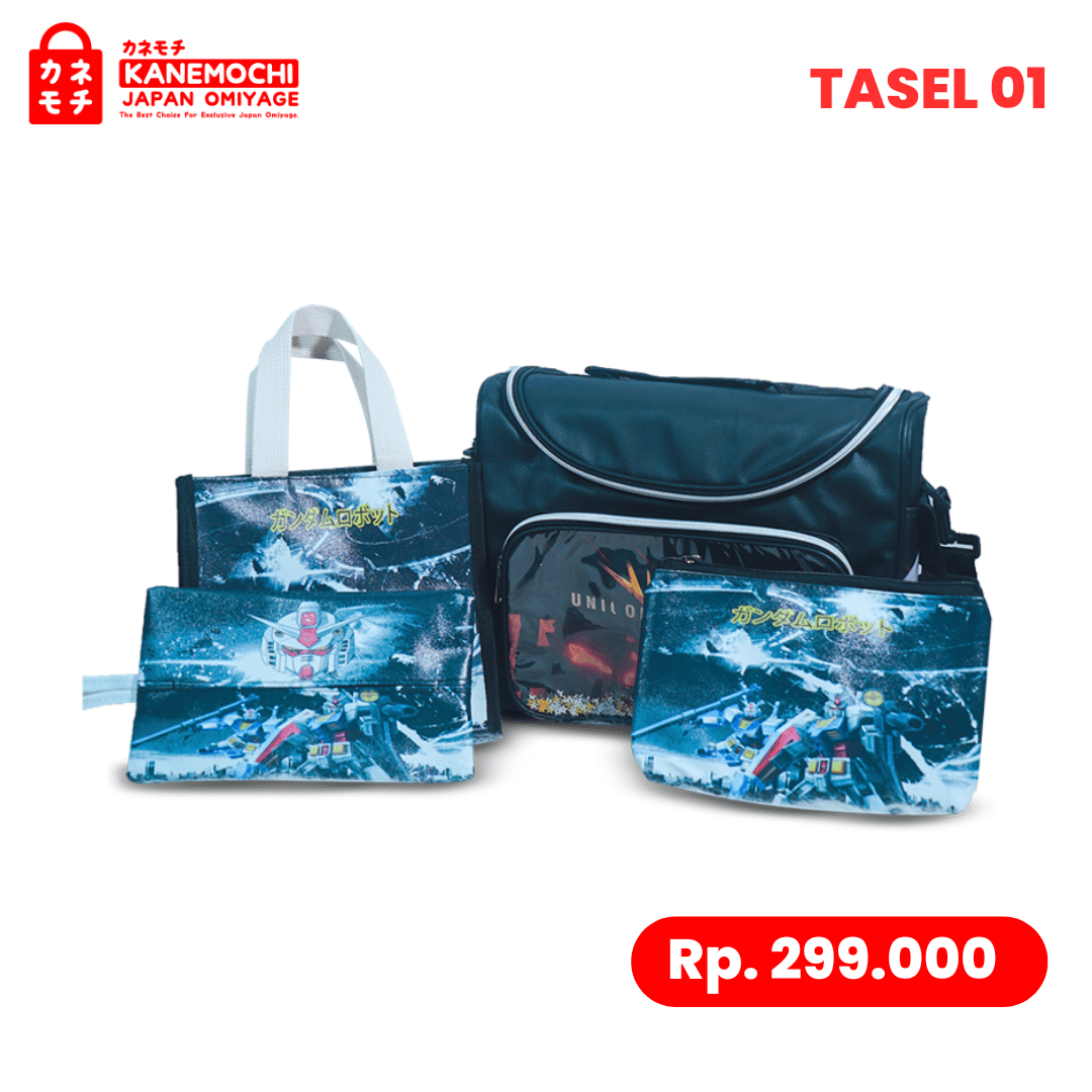 Varian BLACK dari Japanese Kawaii School 4 in 1 Set | Tas Sekolah An...