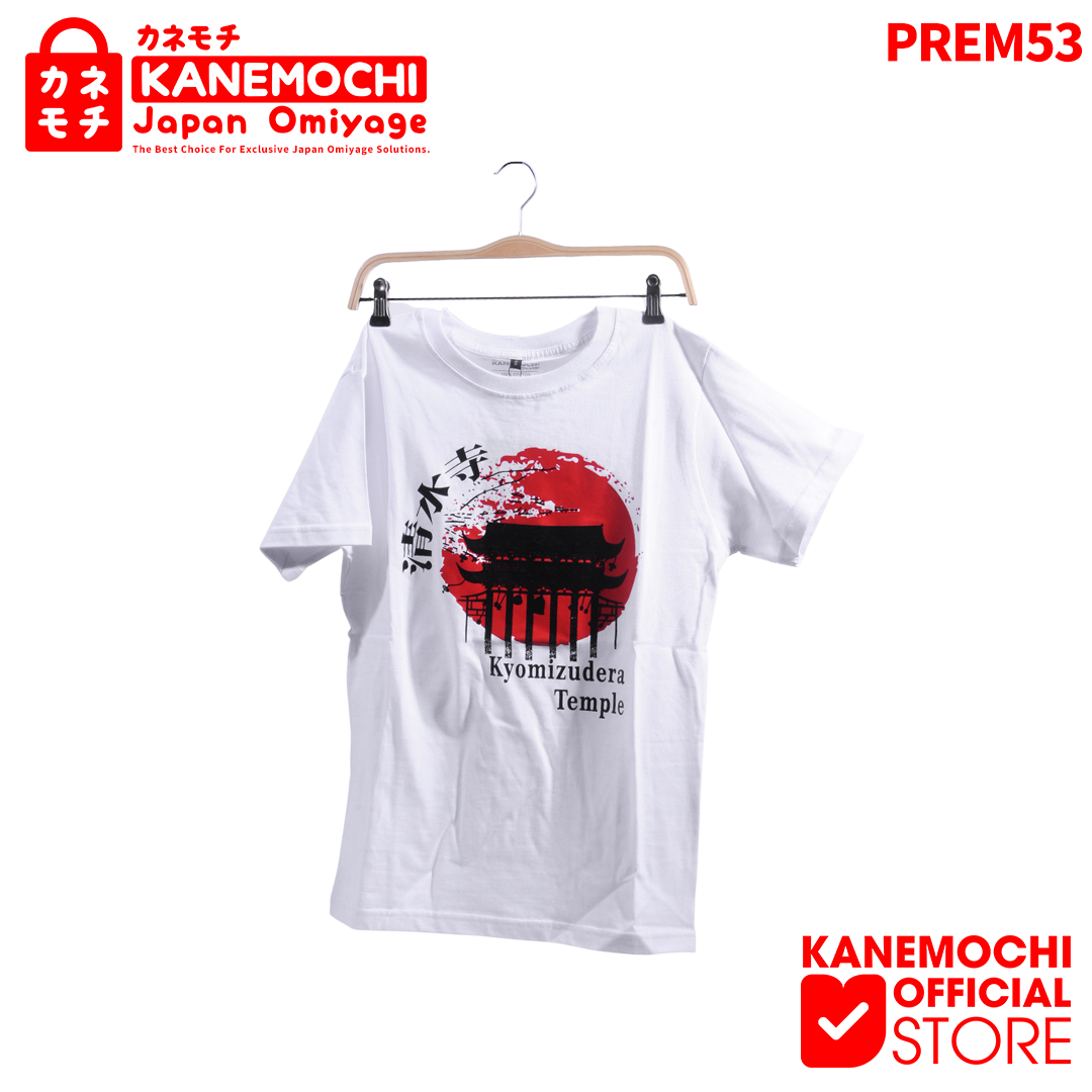Varian KAOS PREMIUM KIYOMIZU-DERA TEMPLE (WHITE) dari KANEMOCHI T-SHIRT - KAOS PREMIUM MOTIF KYOMIZU - D...