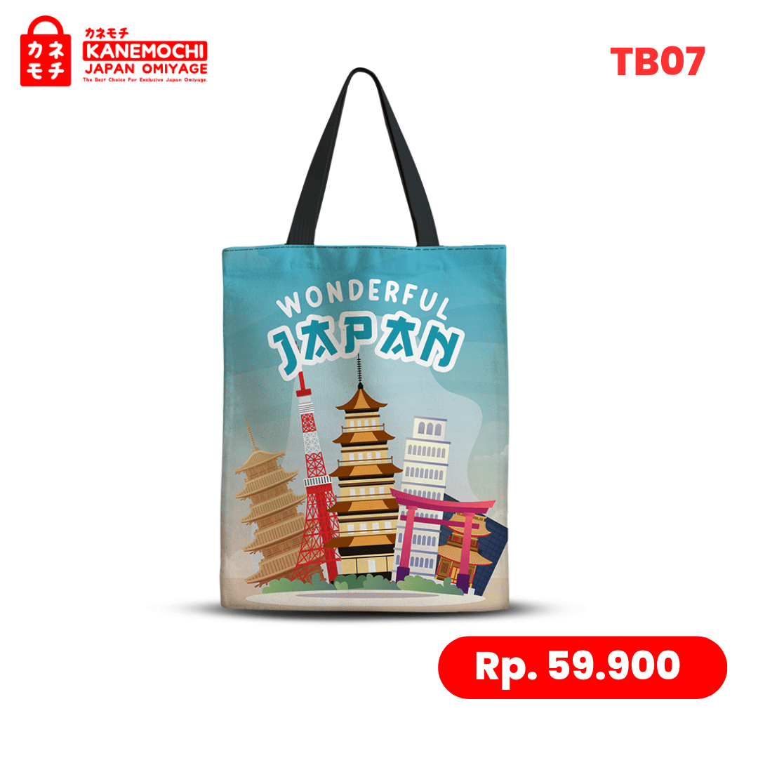 Varian WODERFUL JAPAN dari Japanese Lifestyle Tote Bag | Tas Jinjing Motif Je...