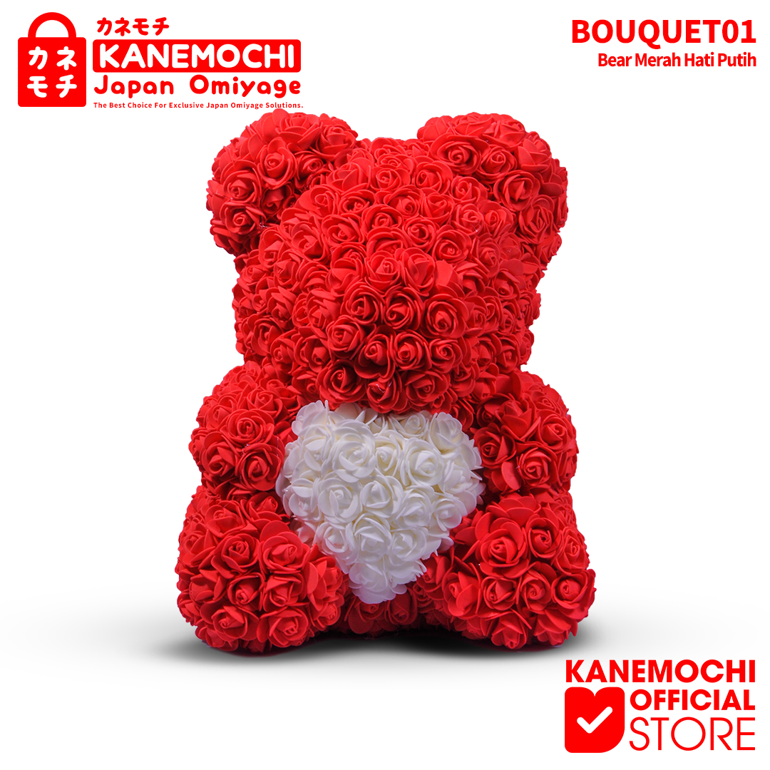 Varian TEDDY BEAR ROSE BOUQUET  (VARIASI LOVE) MERAH dari KANEMOCHI TEDDY BEAR ROSE BOUQUET - KANEMOCHI TEDD...