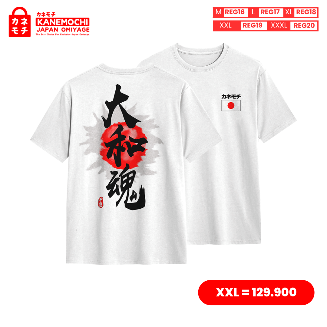 Varian KAOS PUTIH YAMATO DAMASHI = XXL dari JAPANESE SIGNATURE TEE PEARL EDITION MOTIF YAMATO...