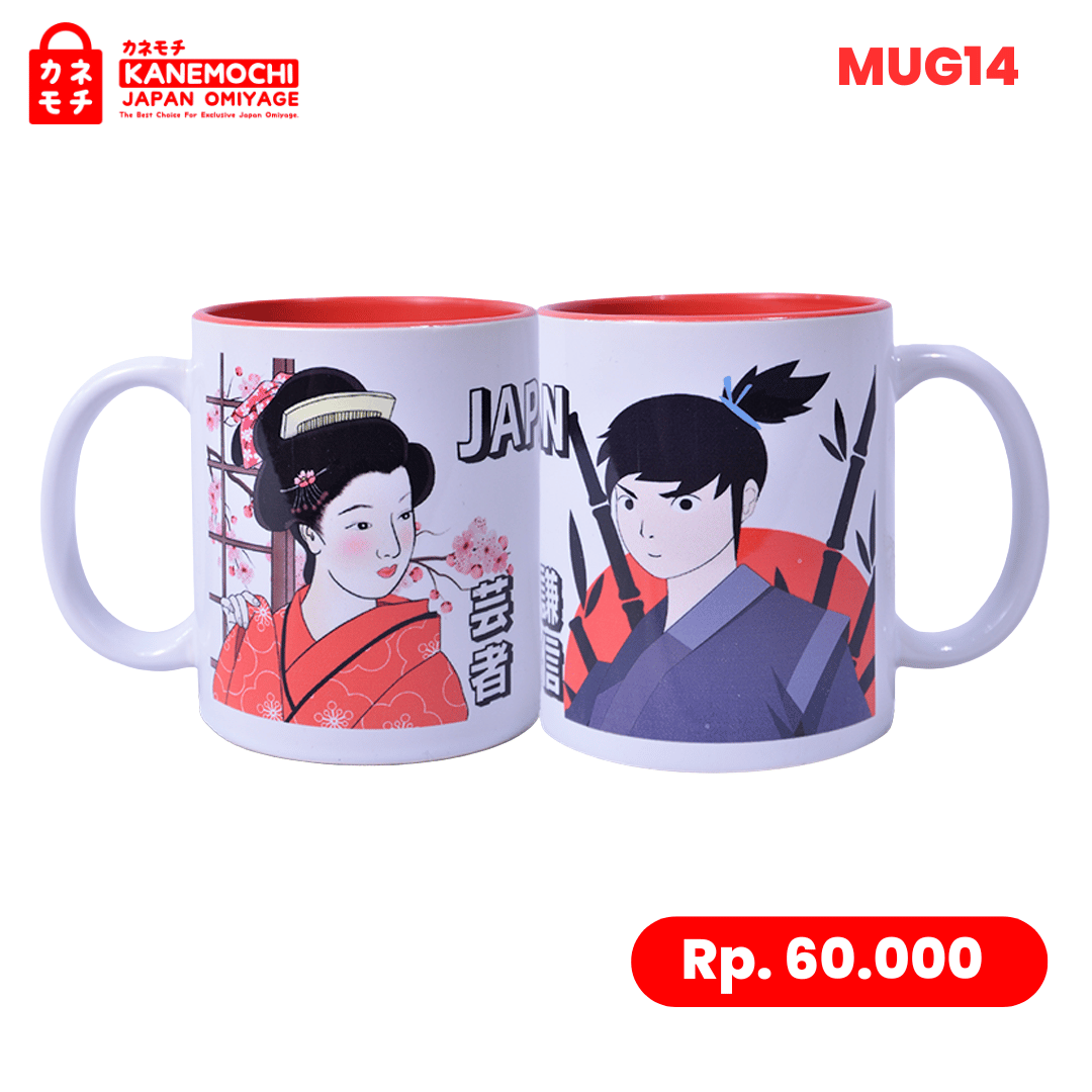 Varian GEISHA KENSHIN dari Japanese Heritage Mug | Gelas Keramik Jepang | Can...