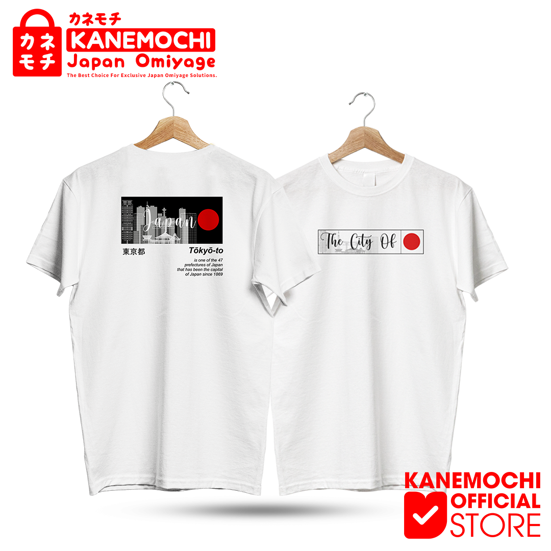 Varian DTF TOKYO CITY (WHITE)= S dari KANEMOCHI T-SHIRT - KANEMOCHI KAOS JAPAN LUXURY TO...