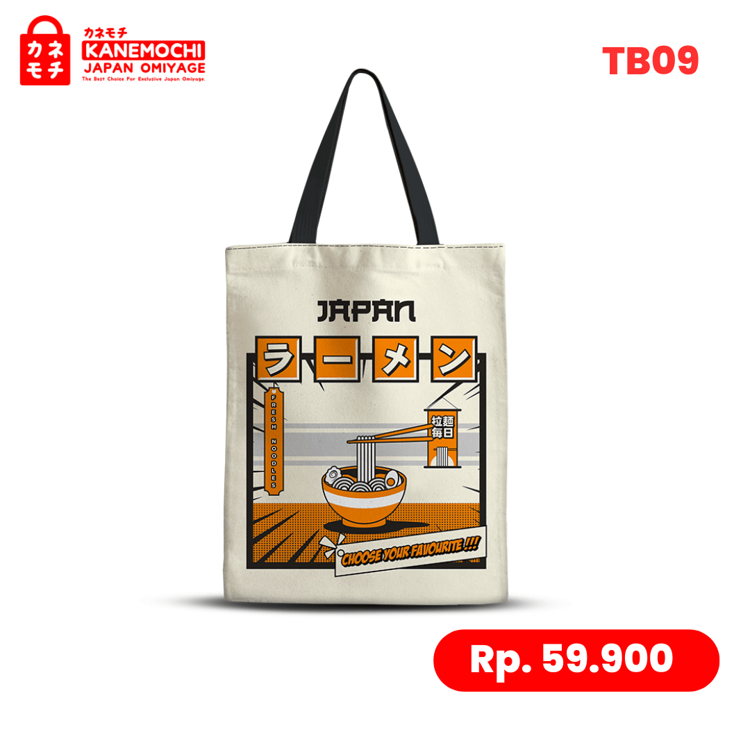 Varian RAMEN dari Japanese Lifestyle Tote Bag | Tas Jinjing Motif Je...