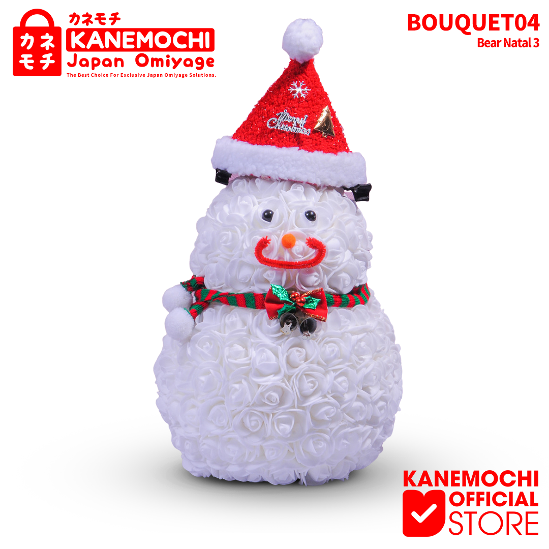 Varian TEDDY BEAR ROSE BUKET (VARIASI UNIQUE) SNOWMAN dari KANEMOCHI TEDDY BEAR ROSE BOUQUET - KANEMOCHI TEDD...
