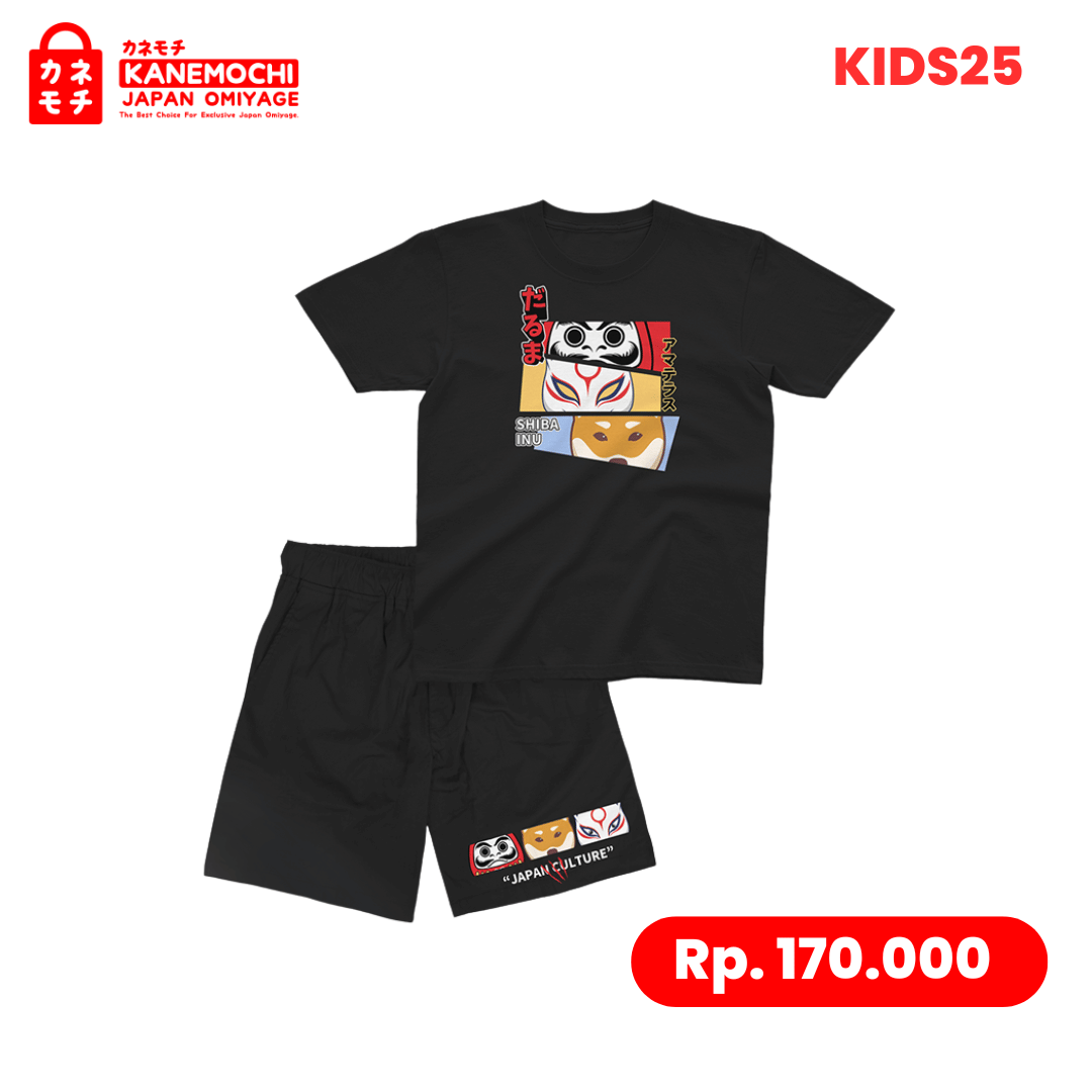 Varian KAOS KIDS SHIBA INU = XXXL dari Premium Japanese Kidswear Collection Size 10-12 Ta...