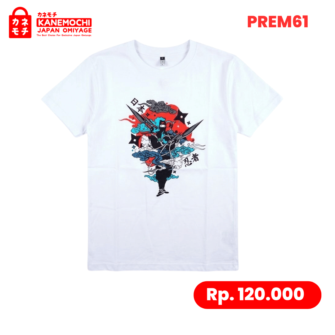 Varian KAOS PREMIUM NINJA (WHITE) dari PRESTIGE COLLECTION TEE IVORY EDITION (WHITE)-KAOS...