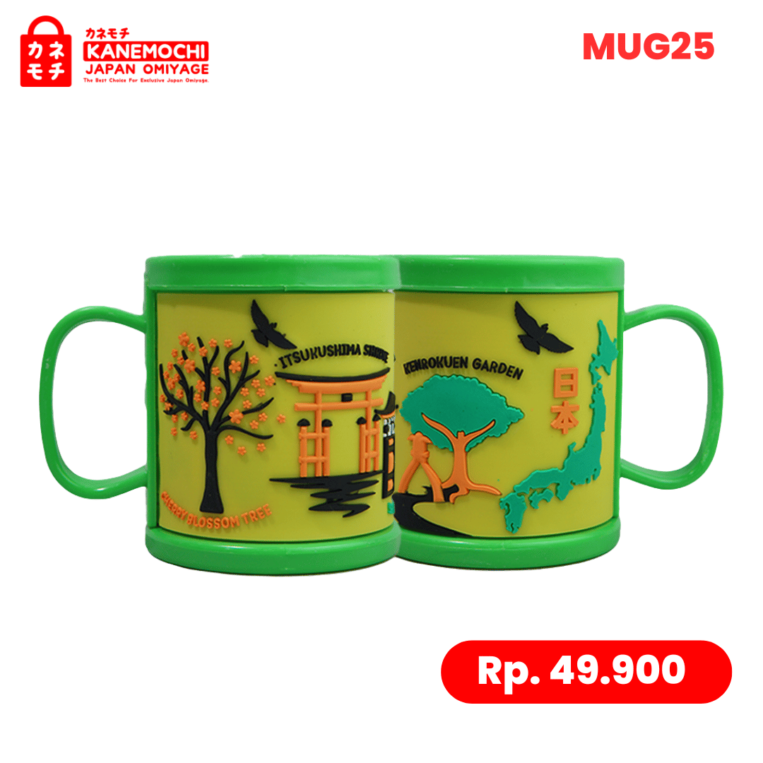 Varian JAPAN KESIKI dari Tokyo Daily Mug | Mug Rubber Timbul Jepang | Gelas...