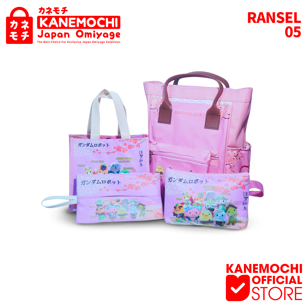 Varian JAPAN MASKOT PINK dari KANEMOCHI BAG / TAS RANSEL TAS SEKOLAH ANAK MOTIF...