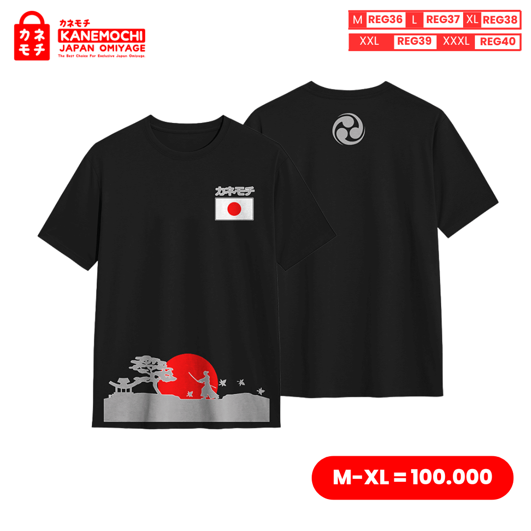 Varian KAOS HITAM SAMURAI = L dari JAPANESE SIGNATURE ONYX EDITION - KANEMOCHI KAOS H...