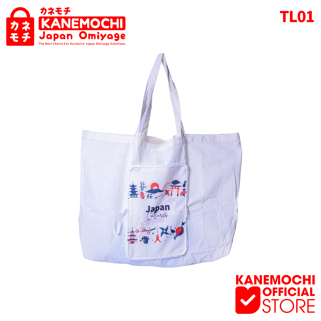 Varian JAPAN CULTURE (TL001) dari KANEMOCHI BAG / TAS LIPAT KANVAS SERBAGUNA MOTIF J...