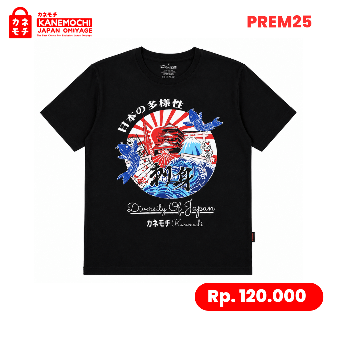 Varian KAOS PREMIUM DIVERSITY (BLACK)  dari PRESTIGE COLLECTION TEE OBSIDIAN EDITION (BLACK)-...