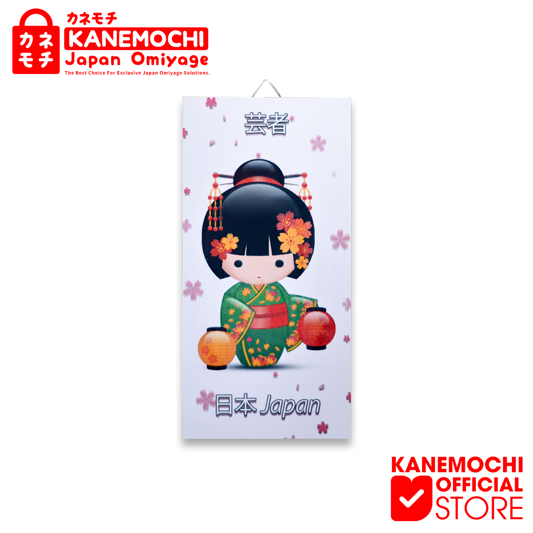 Varian GREEN dari Kanemochi Hiasan Dinding Geisha Kayu - Pajangan di...