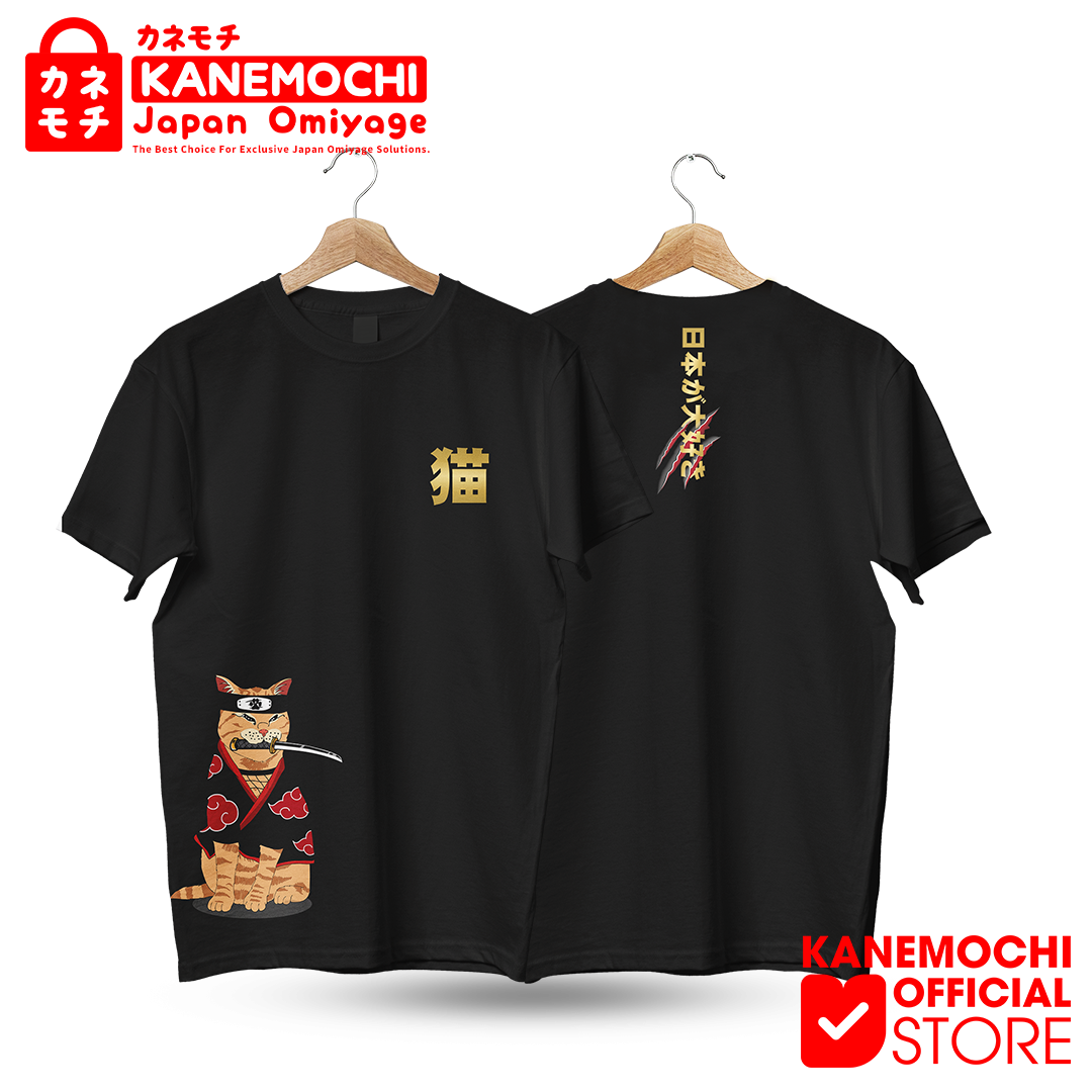 Varian DTF SAMURAI NEKO = S dari KANEMOCHI T-SHIRT / KAOS JAPAN LUXURY SAMURAI NEKO...
