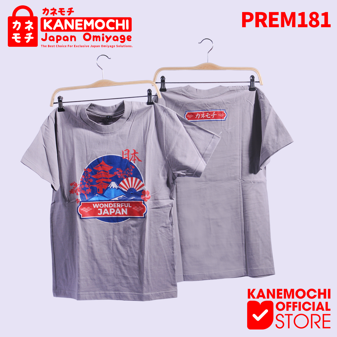 Varian KAOS PREMIUM WONDERFUL JAPAN (CHARCOAL) dari KANEMOCHI T-SHIRT - KANEMOCHI KAOS PREMIUM MOTIF W...