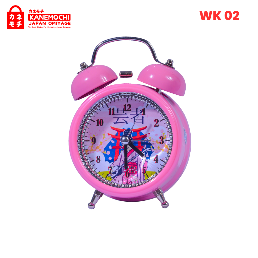 Varian WEKER PINK dari Japanese Heritage Alarm Clock | Jam Weker Motif Je...