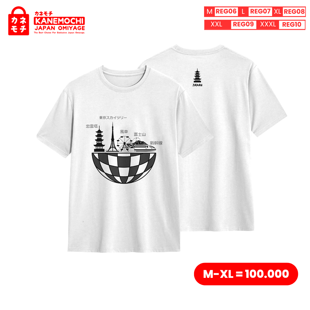 Varian KAOS PUTIH JAPAN ICON = L dari JAPANESE SIGNATURE TEE PEARL EDITION -T SHIRT PRIA...